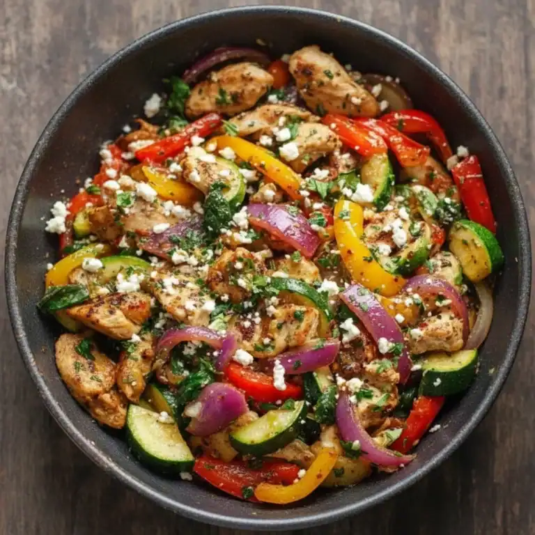 Mediterranean Chicken Stir Fry Recipe – Quick One Pan Meal