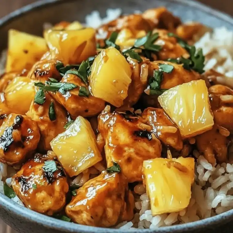 Pineapple Chicken and Rice Recipe - Sweet One Pan Dinner