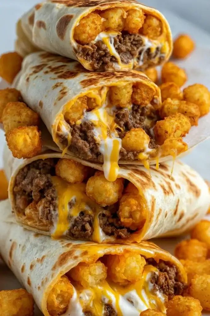 Potato Burritos with Ground Beef Recipe