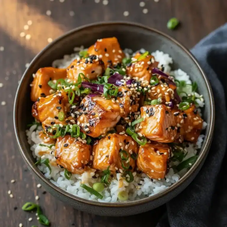 Salmon and Rice Bowl Recipe - Perfectly Seared Fish