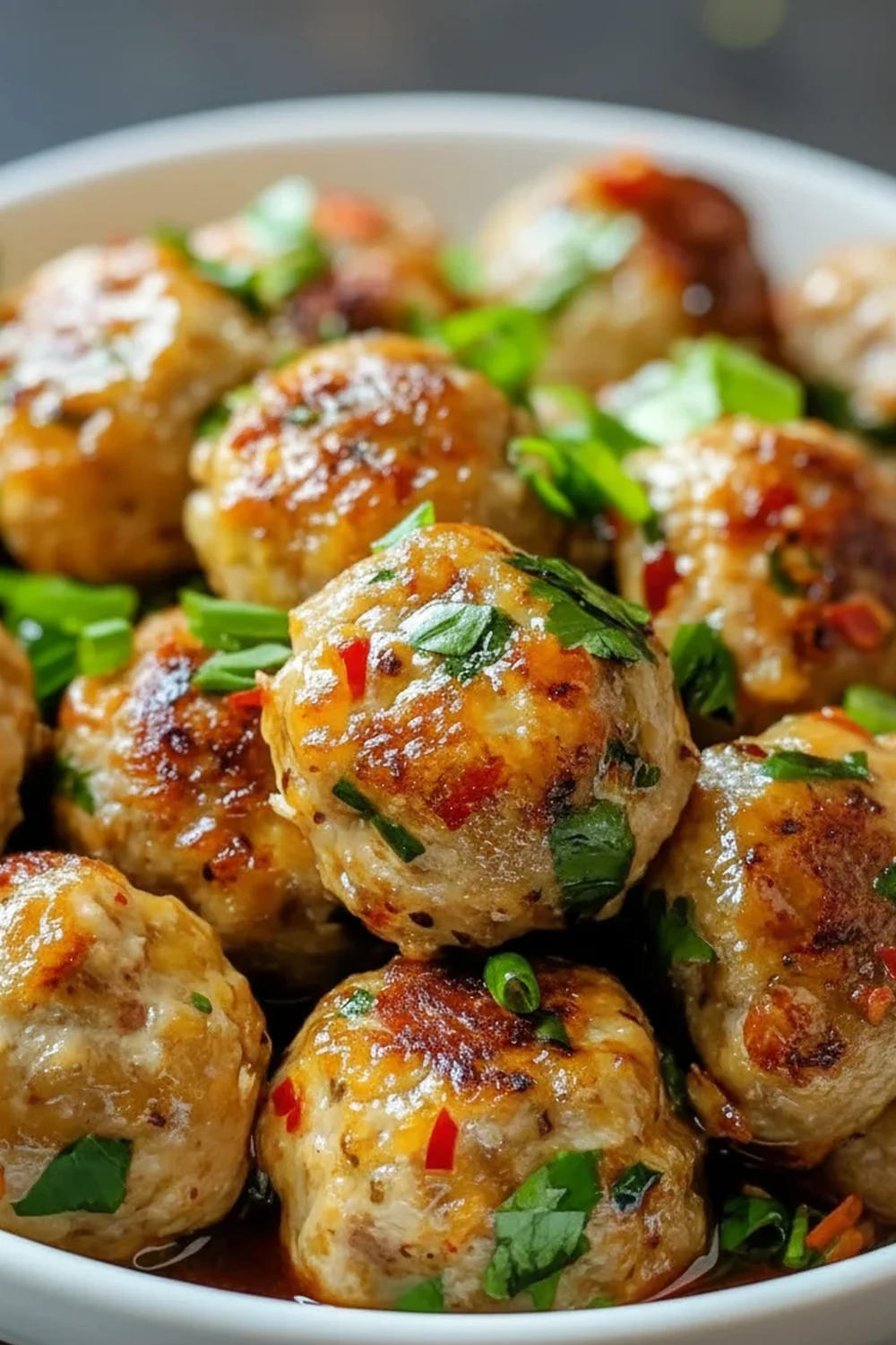 Thai Baked Chicken Meatballs Recipe