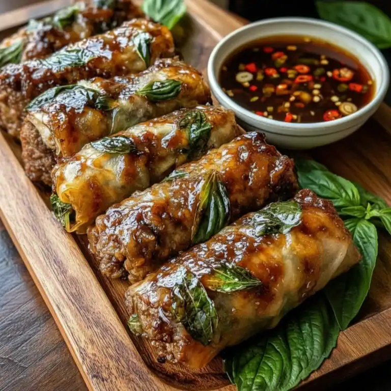 Thai Basil Beef Rolls Recipe – Fresh and Light Summer Bite