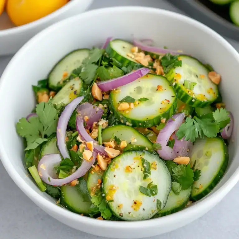 Thai Cucumber Salad Recipe - Juicy and Refreshing Side