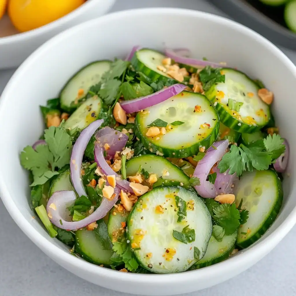 Thai Cucumber Salad Recipe - Juicy and Refreshing Side