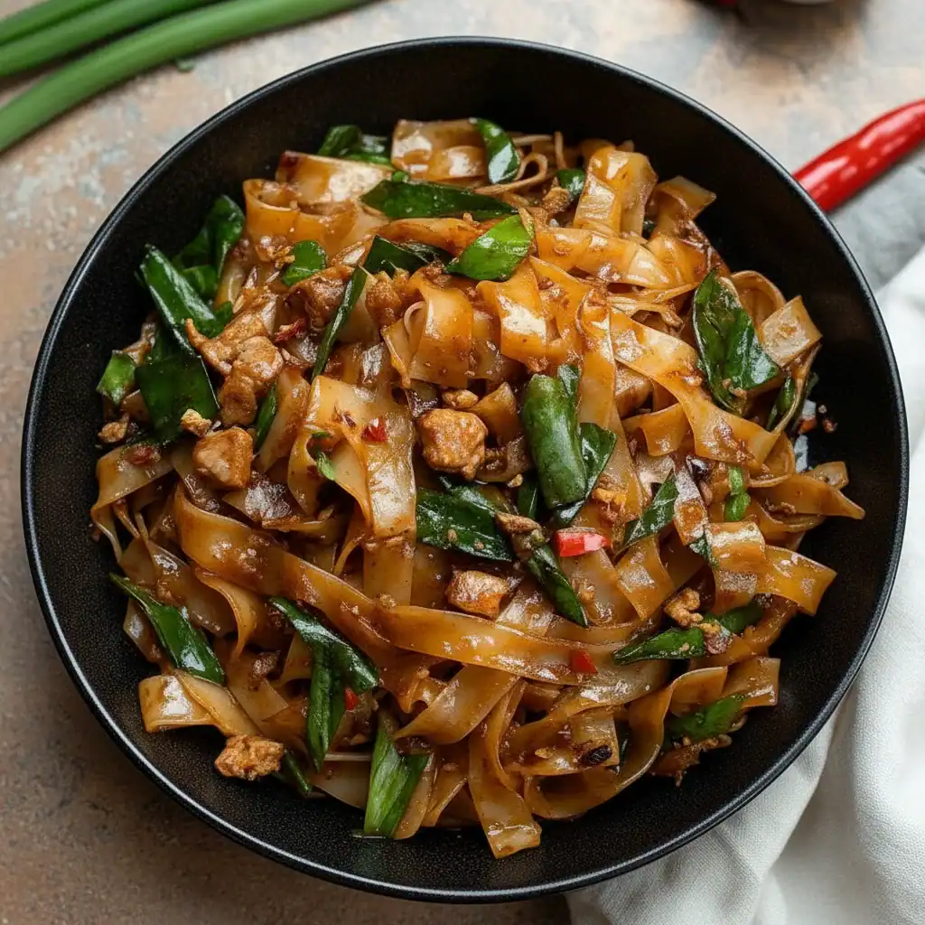 Thai Drunken Noodles Recipe - Quick Street Style Flavor