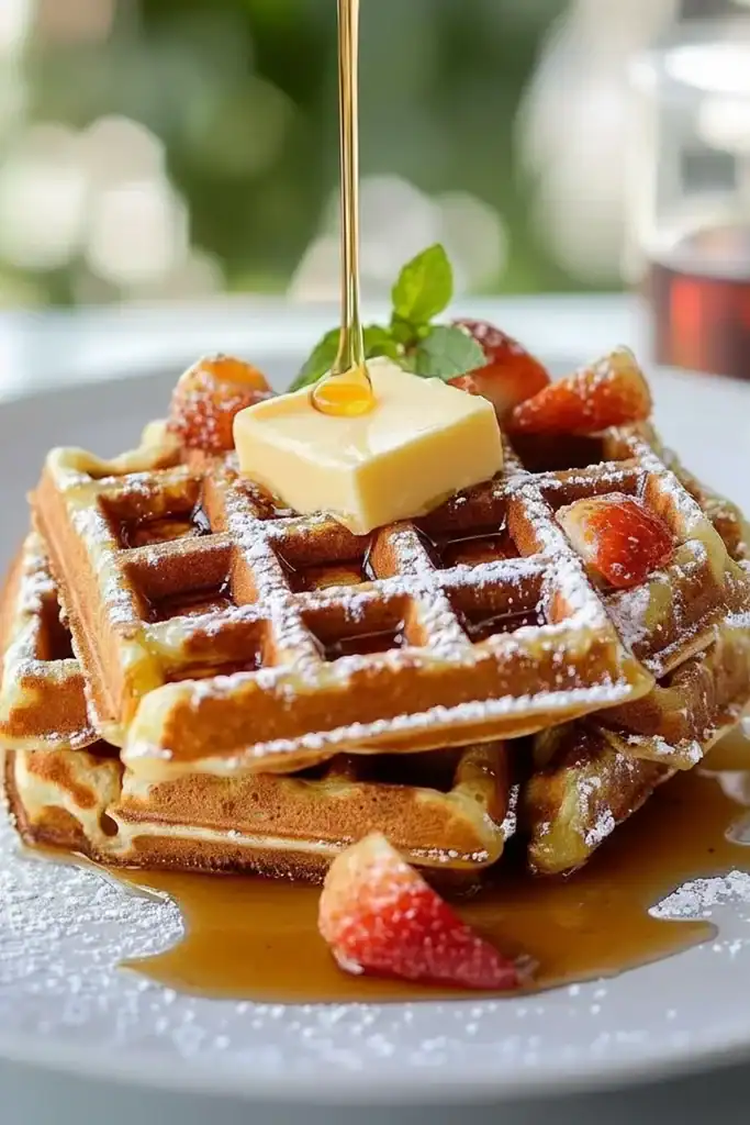 Waffles With Butter And Syrup Recipe