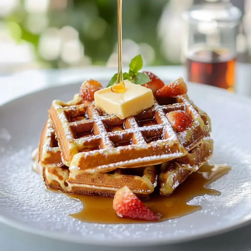 Waffles With Butter And Syrup Recipe