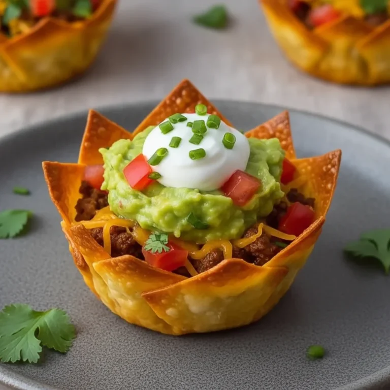 Bite-Sized Baked Taco Cups