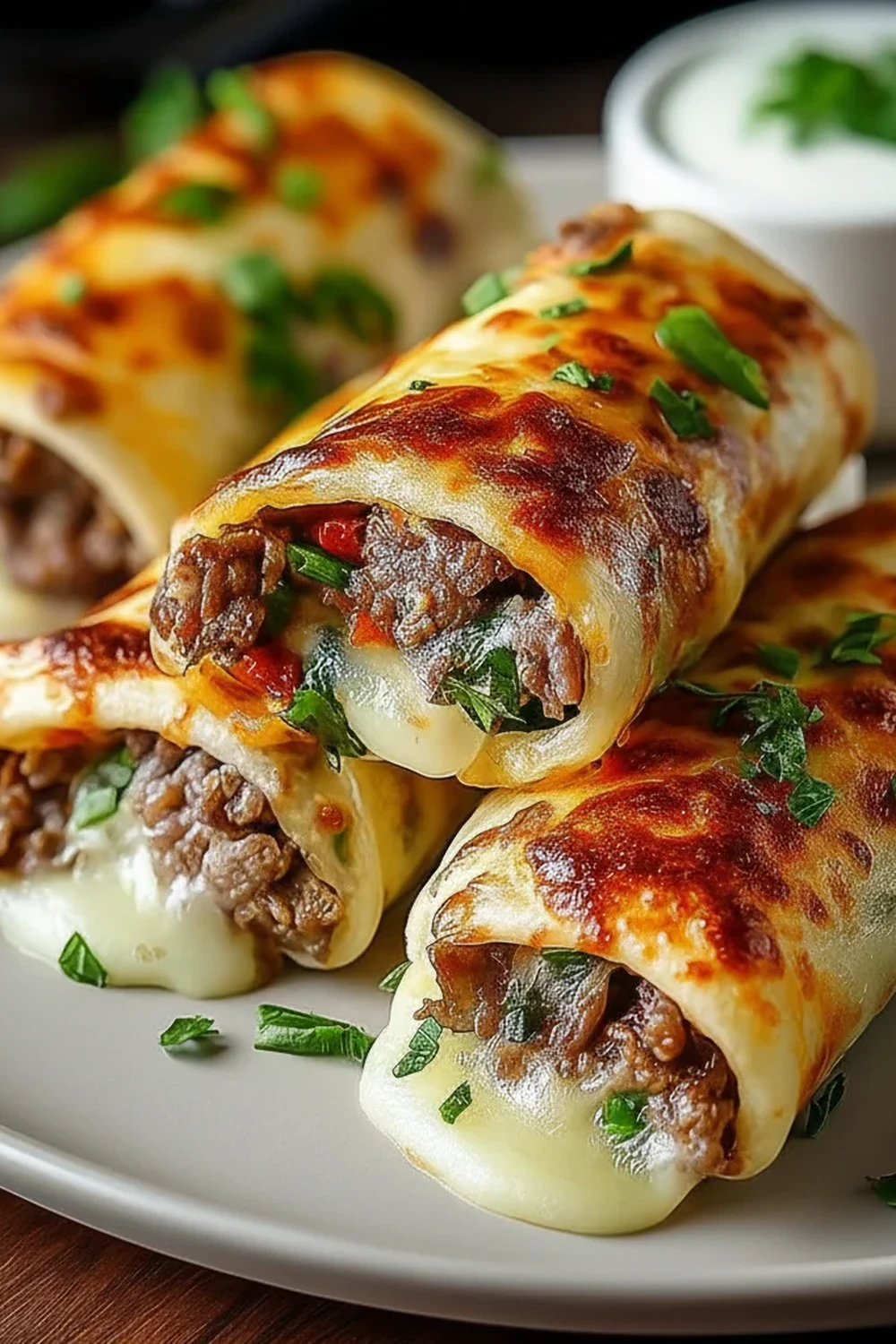 Philly Cheesesteak Roll Ups