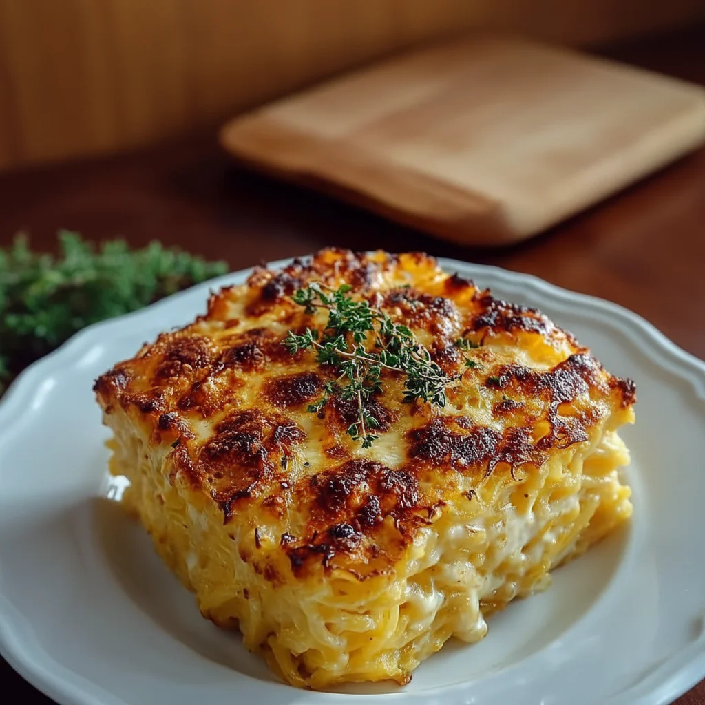 Cheesy Spaghetti Squash Au Gratin