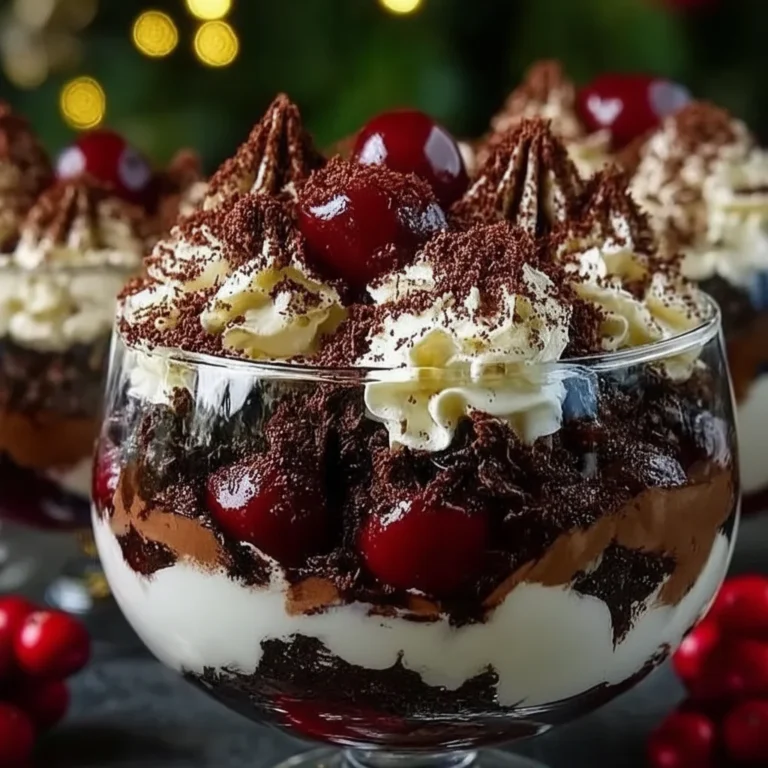 Decadent Christmas Black Forest Trifle