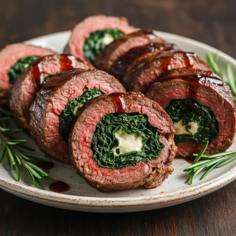 Elegant Christmas Stuffed Beef Tenderloin