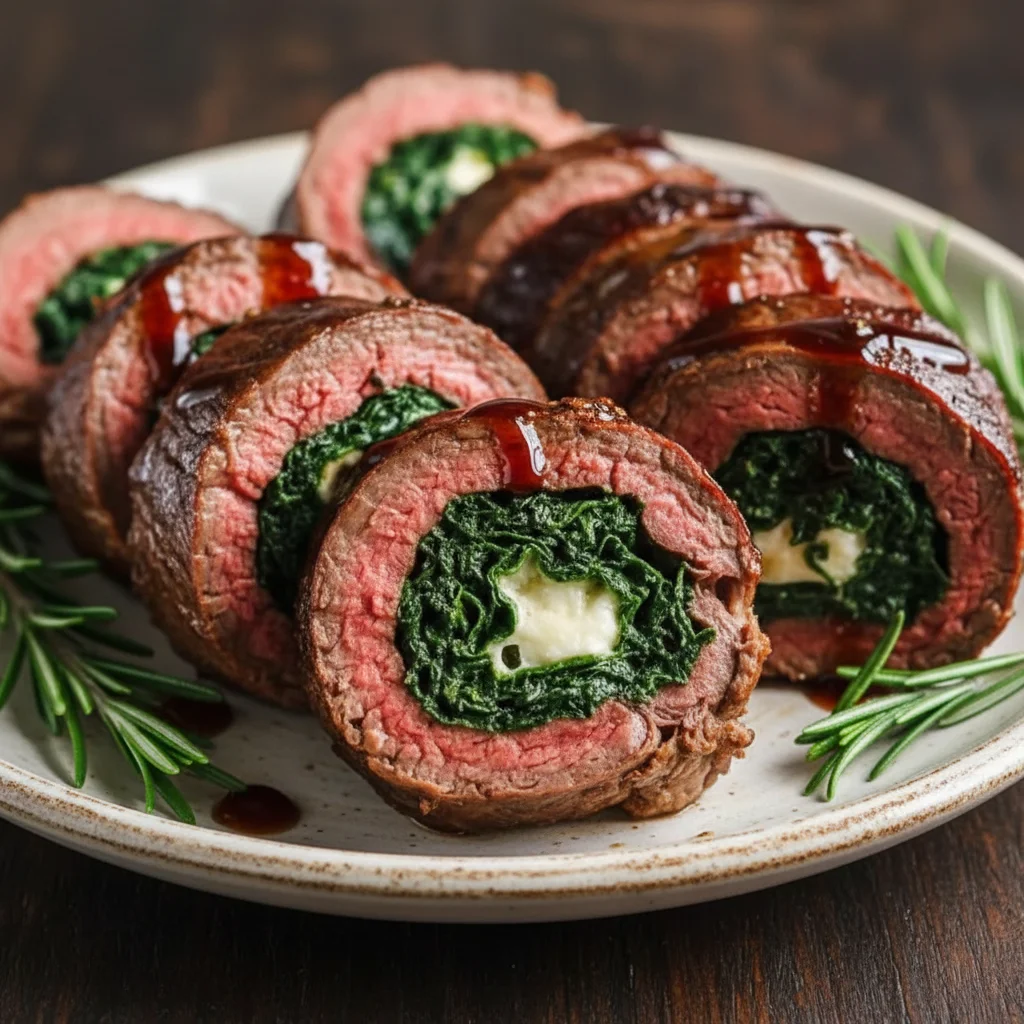 Elegant Christmas Stuffed Beef Tenderloin