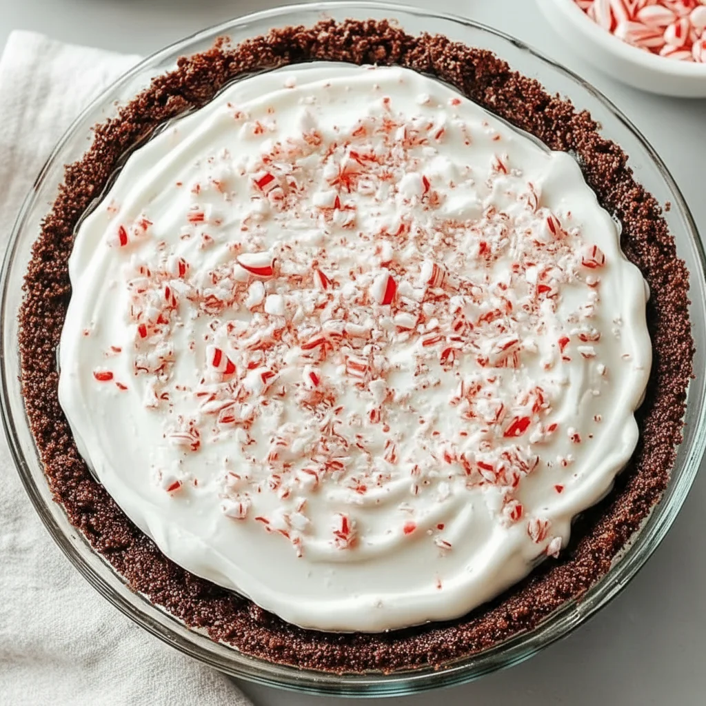 Festive Christmas Peppermint Pie