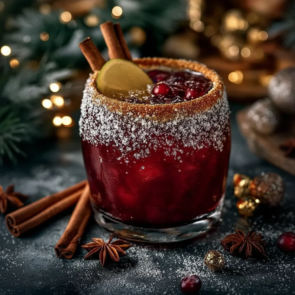 Festive Spiced Christmas Margarita