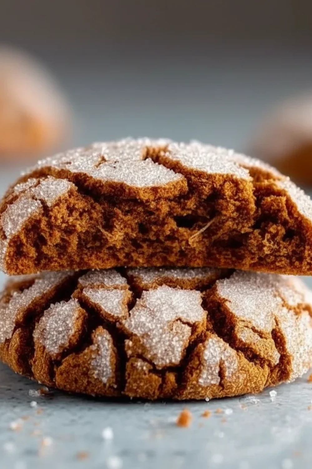 Gingerbread Crinkle Cookies