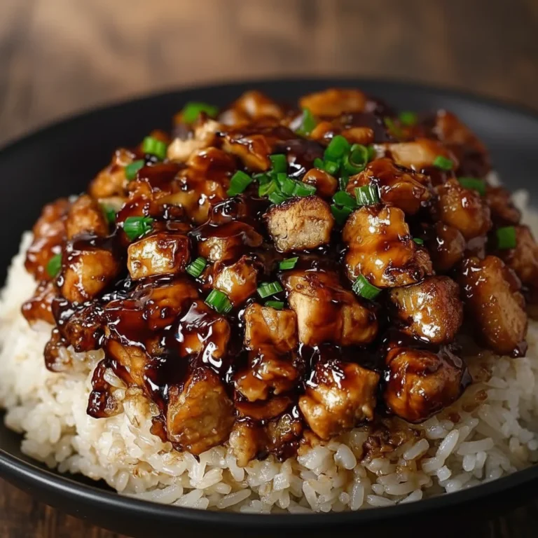Sticky Honey BBQ Chicken Rice