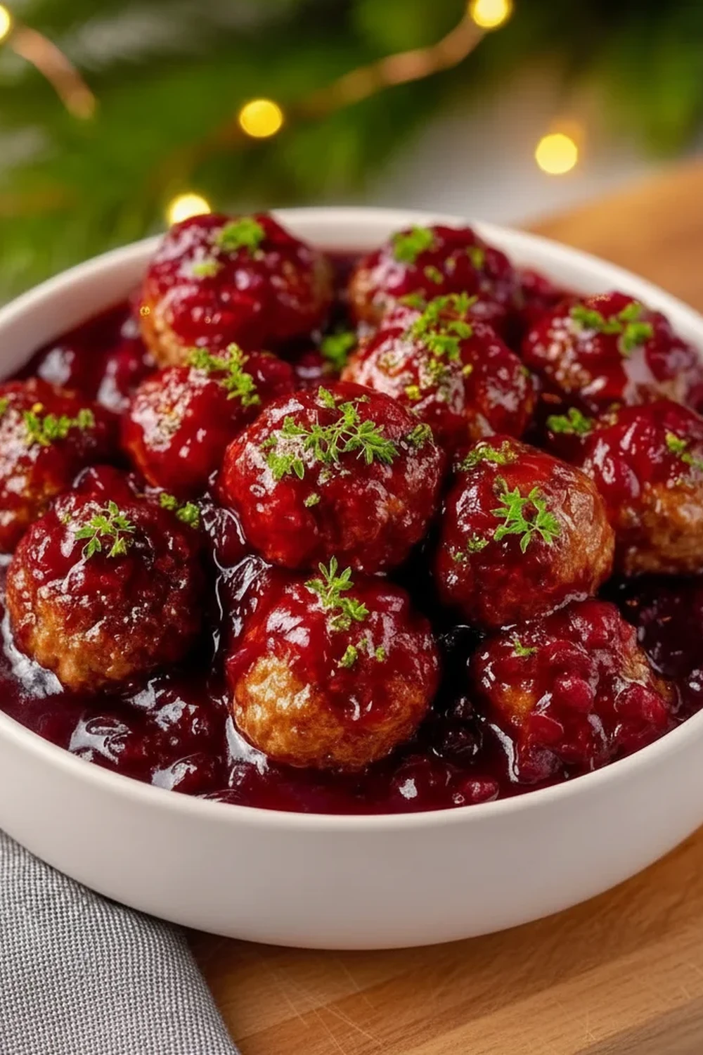 Christmas Cranberry Meatballs