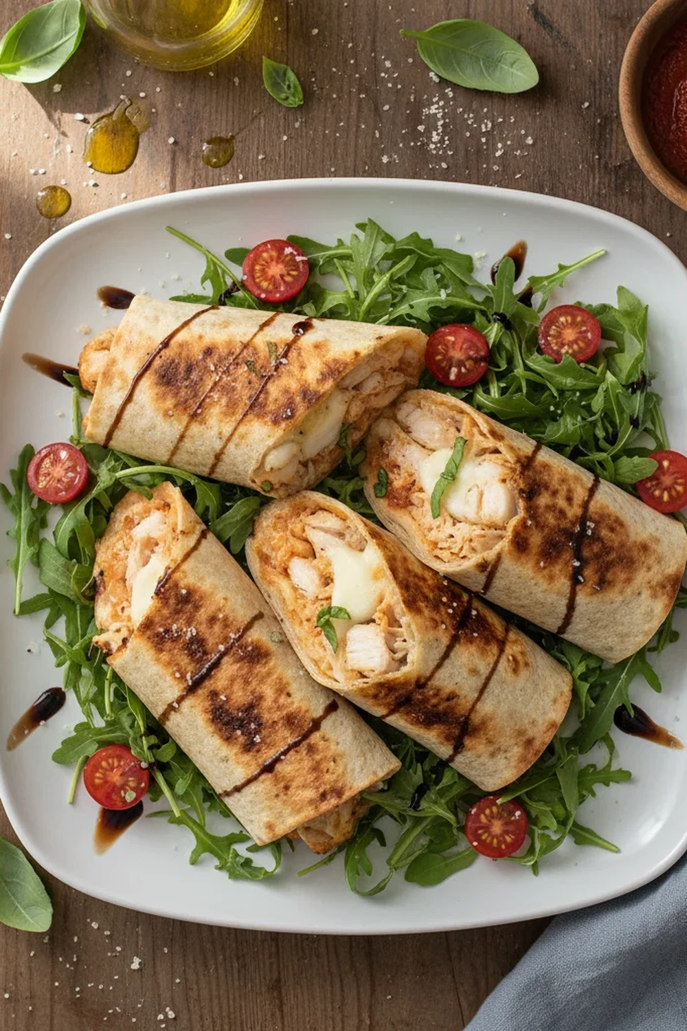 Chicken Mozzarella Wraps Recipe