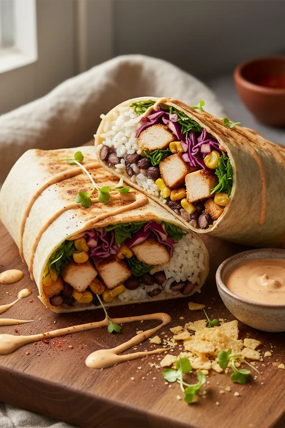 Chipotle Ranch Grilled Chicken Burrito Recipe
