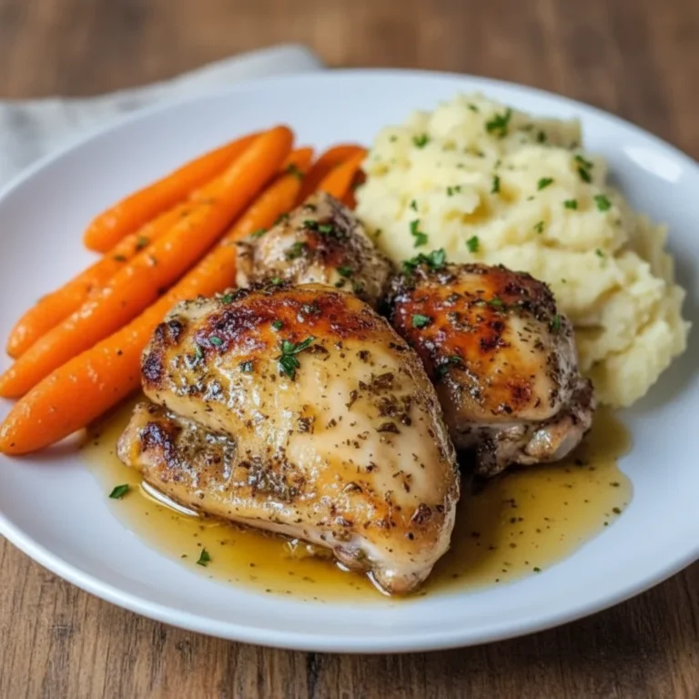 Garlic Herb Chicken Carrot Plate Recipe