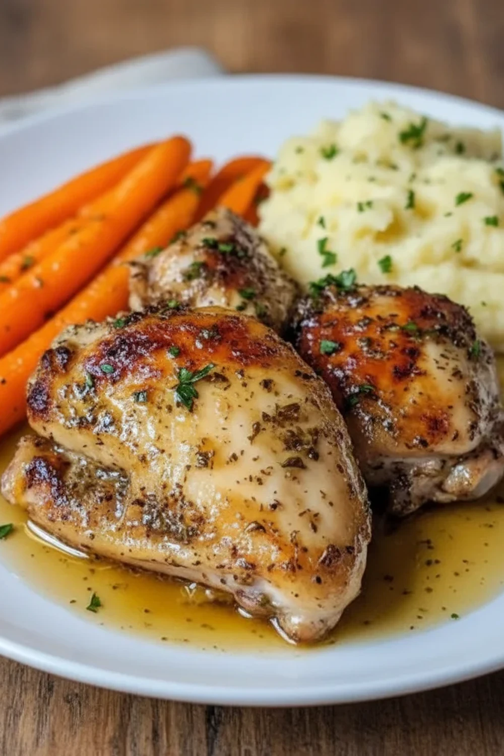 Garlic Herb Chicken Carrot Plate Recipe