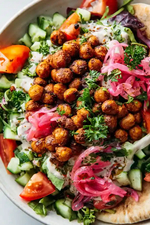 Chickpea Shawarma Salad
