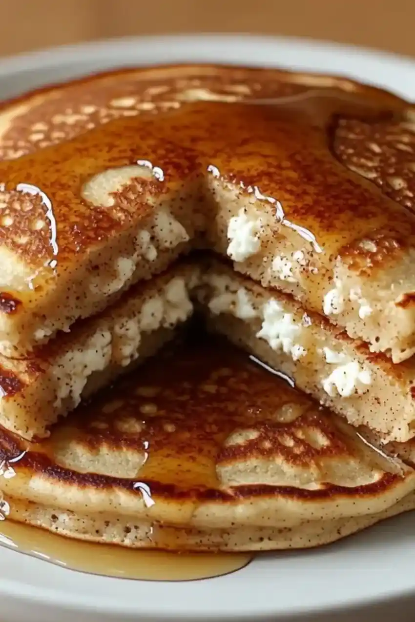 Cottage Cheese & Cinnamon Pancakes