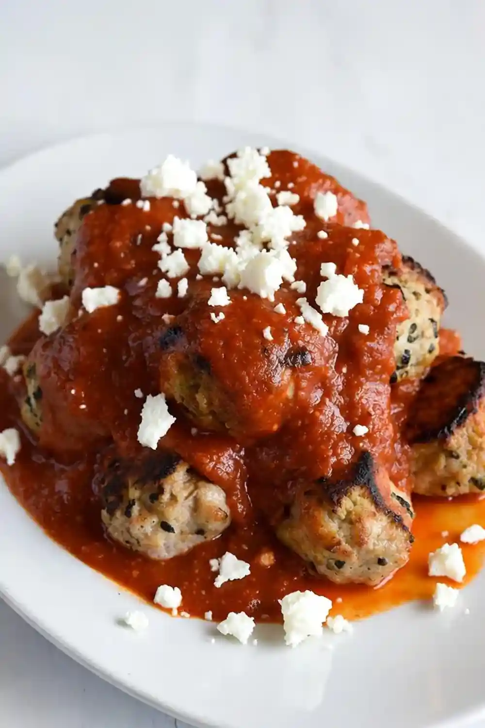 Greek‑Style Turkey Meatball Bake