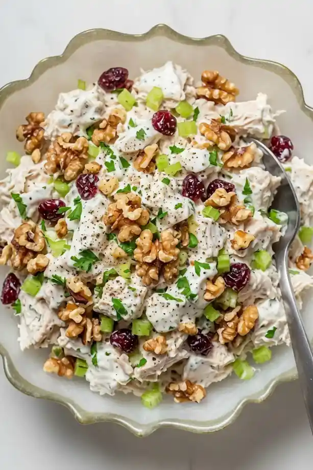 Greek Yogurt & Walnut Chicken Salad