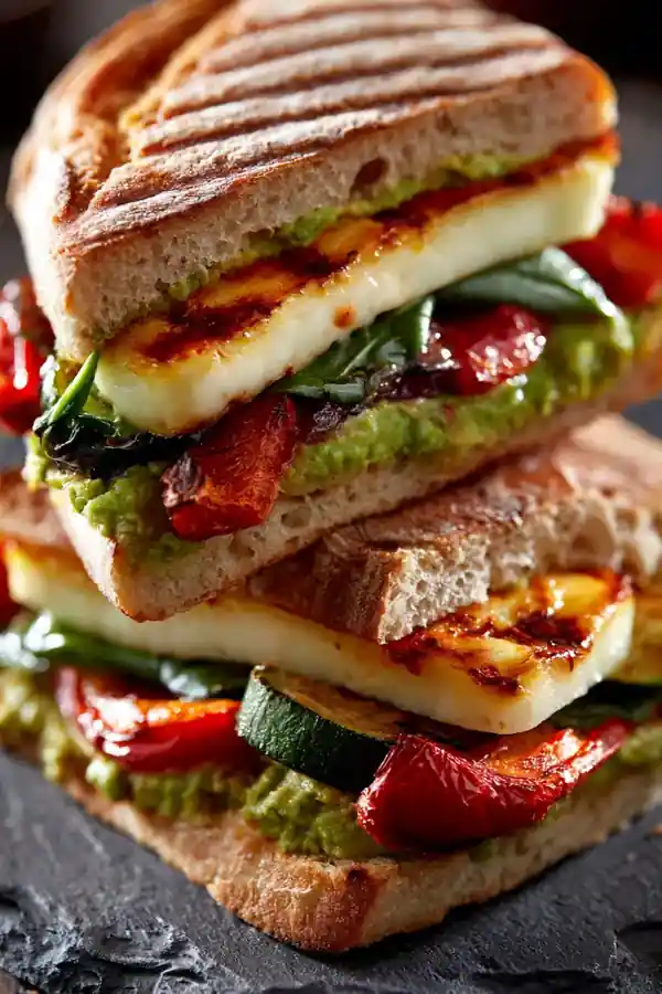 Halloumi & Roasted Veg Sandwich