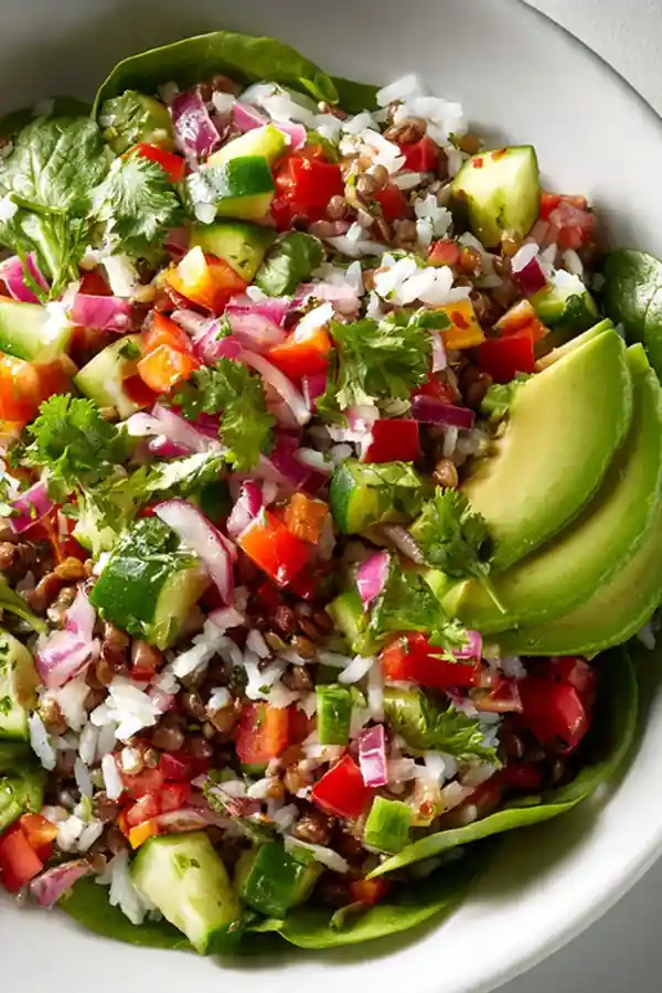 Lentil & Veggie Rice Bowl