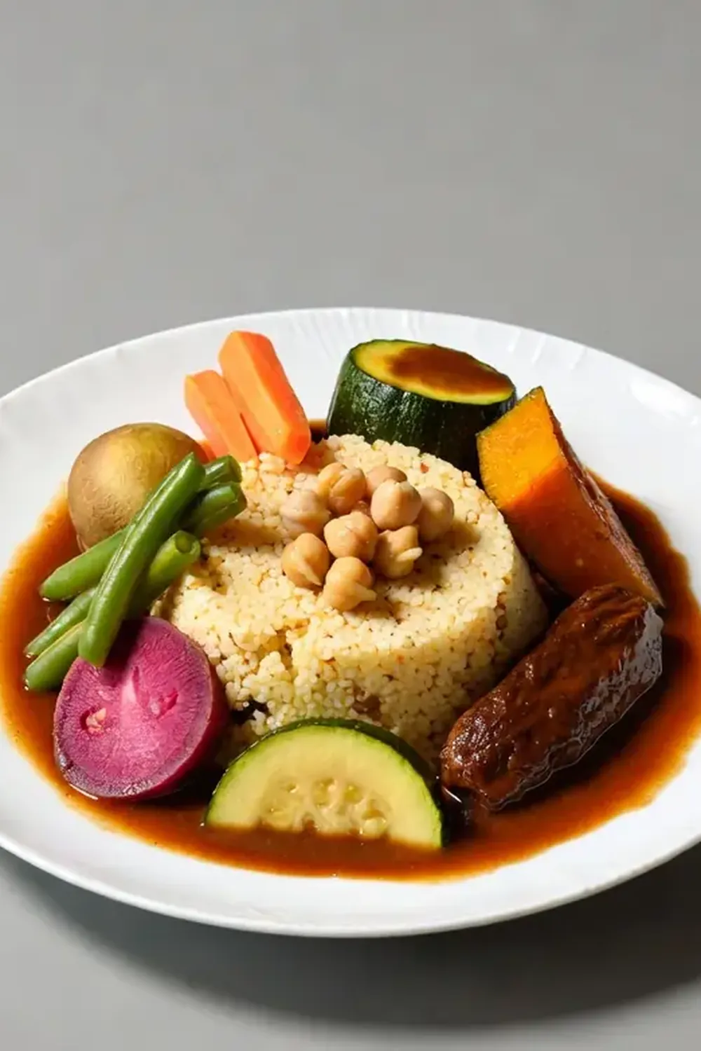 Moroccan Couscous with Seven Vegetables