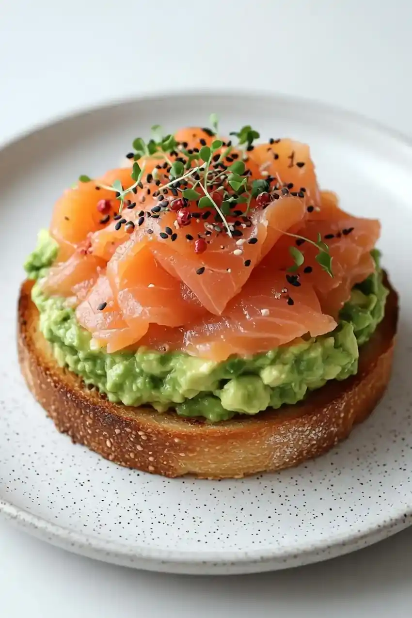 Smoked Salmon & Avocado Breakfast Stack