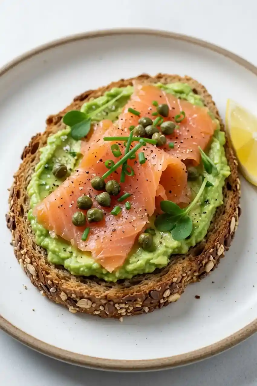 Smoked Salmon & Avocado Wholegrain Toast