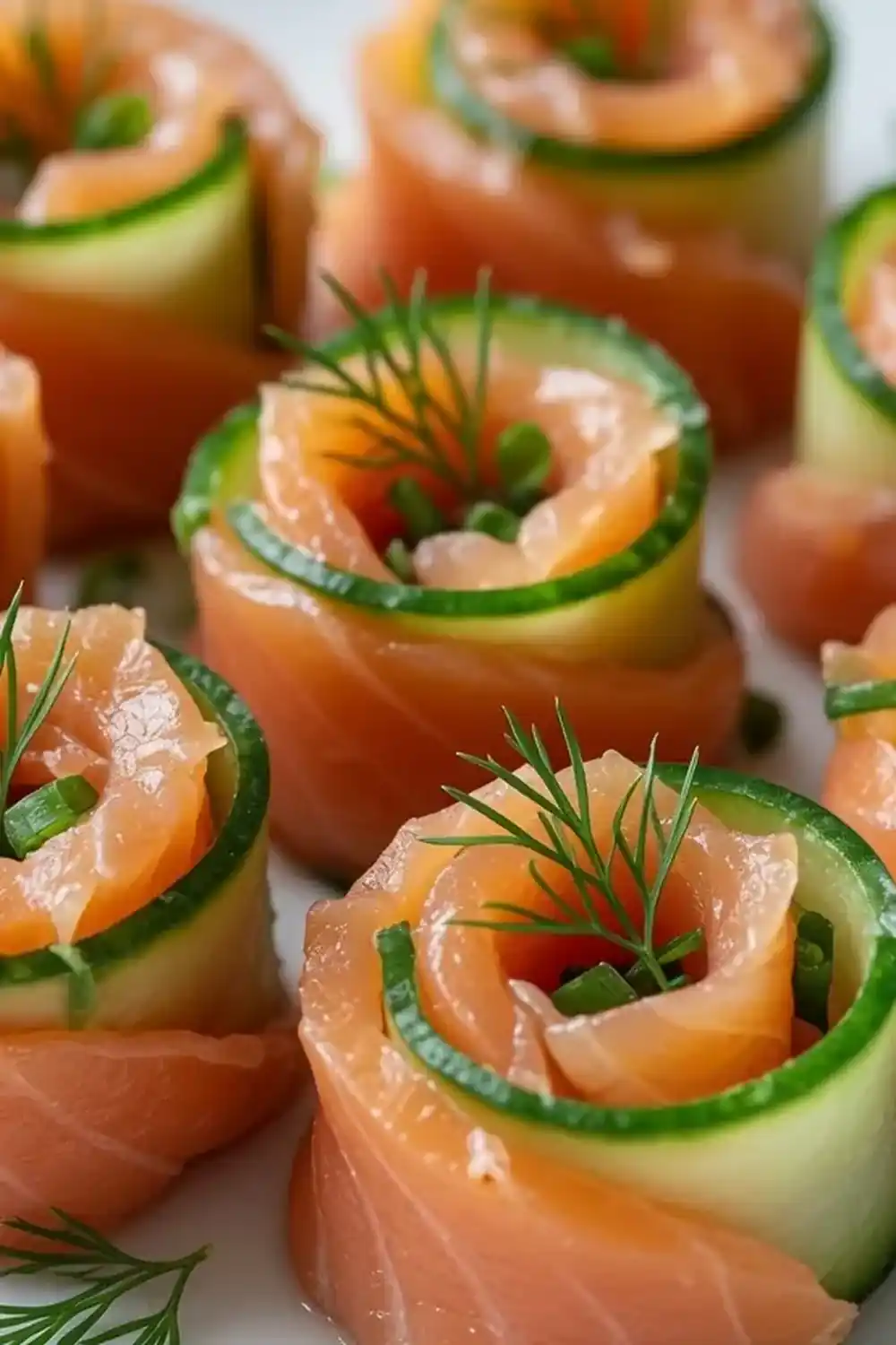 Smoked Salmon & Cucumber Roll-Ups