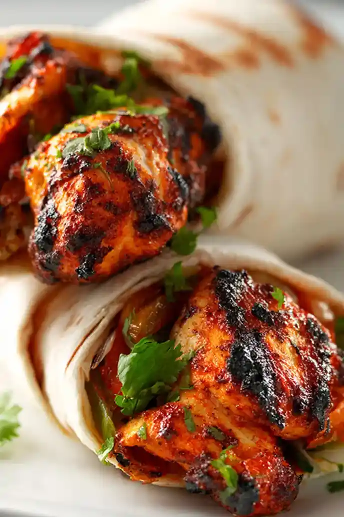 Spiced Chicken Tikka Wrap
