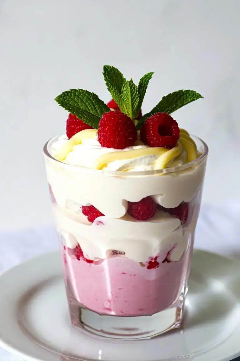 White Chocolate Raspberry Protein Parfait